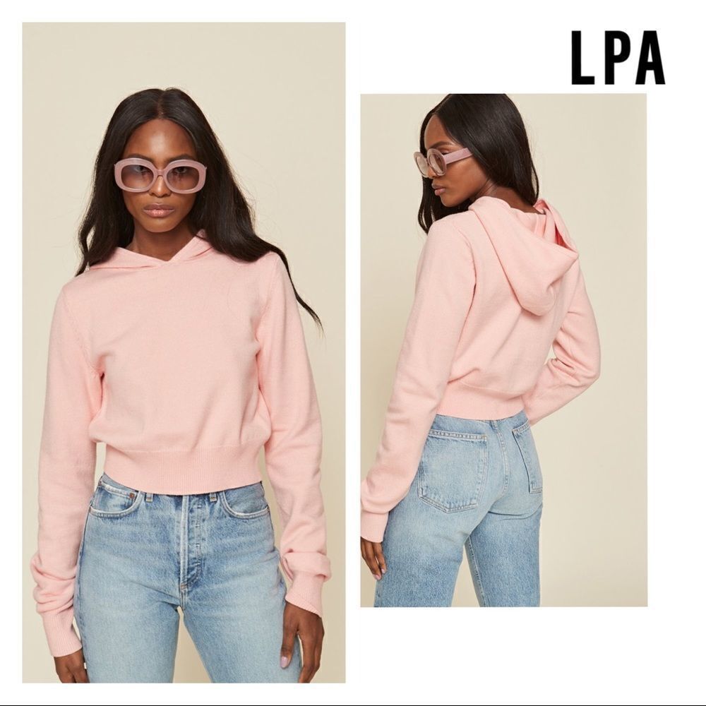 LPA Afton Knit Hoodie NWT Size L